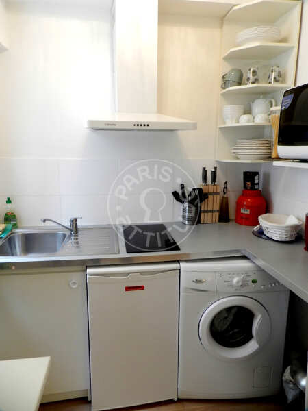 Cuisine Appartement meublé - 26m²  - 1 chambre - Guy Môquet - Paris