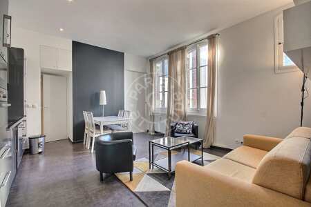 Living room Furnished apartment - 39m²  - 1 bedroom - Miromesnil - Paris