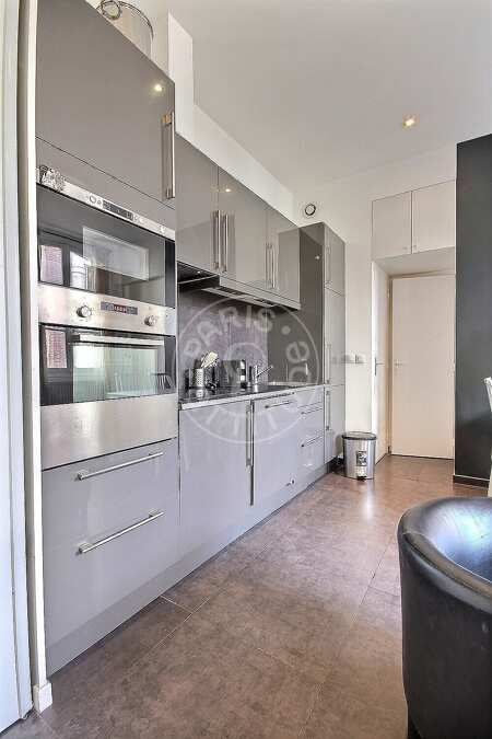 Kitchen Furnished apartment - 39m²  - 1 bedroom - Miromesnil - Paris