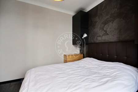 Bedroom Furnished studio alcove - 35m²  - Jules Joffrin - Mairie du 18ème - Paris