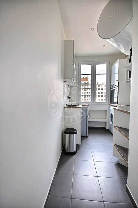Kitchen Furnished studio - 22m²  - Motte-Piquet Grenelle - Paris