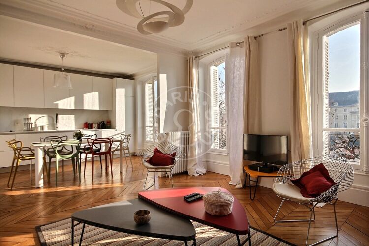 Salon - 2 chambres meublé - Paris 75007 - 10563