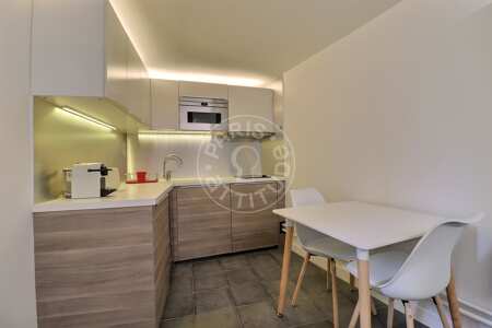 Cuisine Studio alcove meublé - 29m²  - Invalides - Paris