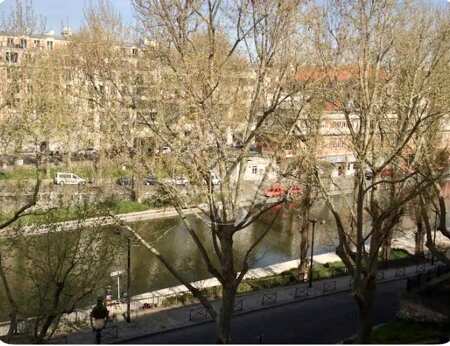 undefined Appartement meublé - 58m²  - 1 chambre - Canal Saint-Martin - Paris