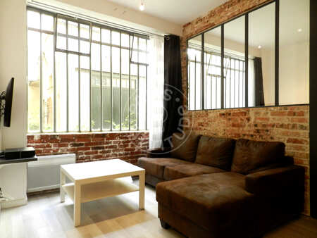 Salotto Appartamento arredato - 38m²  - 1 locale - Oberkampf - Parigi