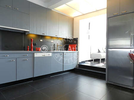 Cozinha Apartamento mobilado - 156m²  - 3 quartos - La Muette / Bois de Boulogne - Paris