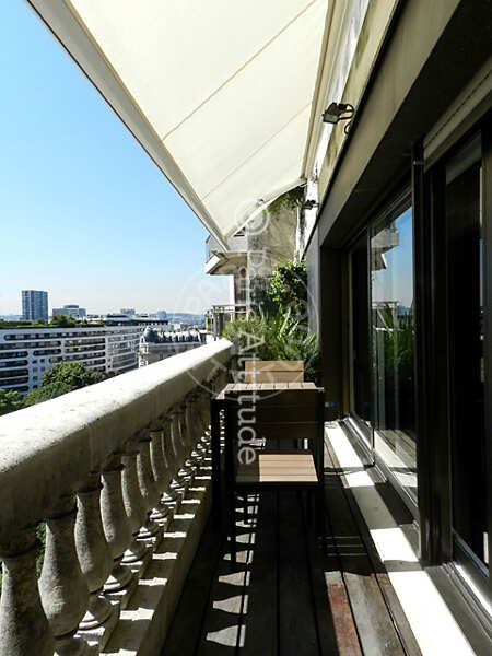 Terraço Apartamento mobilado - 156m²  - 3 quartos - La Muette / Bois de Boulogne - Paris