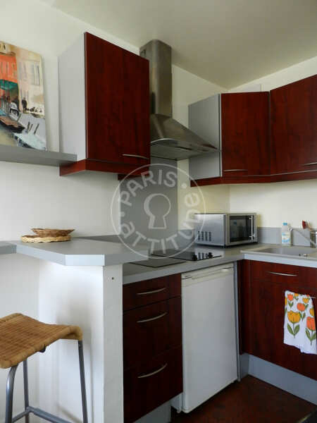 Cocina Estudio amueblado - 27m²  - Ledru-Rollin - París