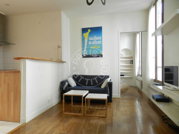 Living room - Furnished 1 bedroom - Paris 75010 - 10639