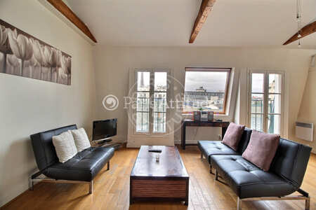 Sala Apartamento mobilado - 64m²  - 2 quartos - Invalides - Paris