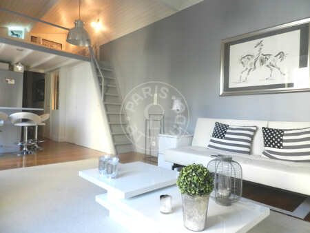 Salon Studio alcove meublé - 29m²  - La Muette / Bois de Boulogne - Paris