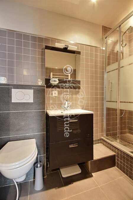 Bathroom Furnished apartment - 37m²  - 1 bedroom - Tour Eiffel - Paris