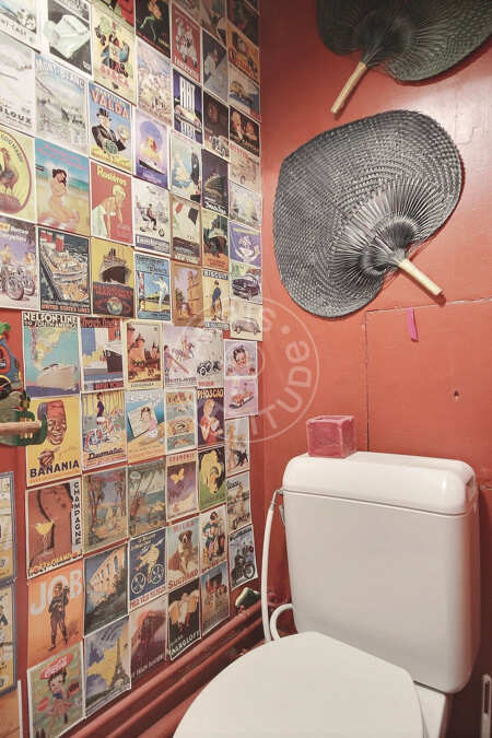 Toilettes Appartement meublé - 65m²  - 2 chambres - Oberkampf - Paris