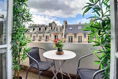 Balkon Möblierte wohnung - 45m²  - 1 Zimmer - Pereire - Paris