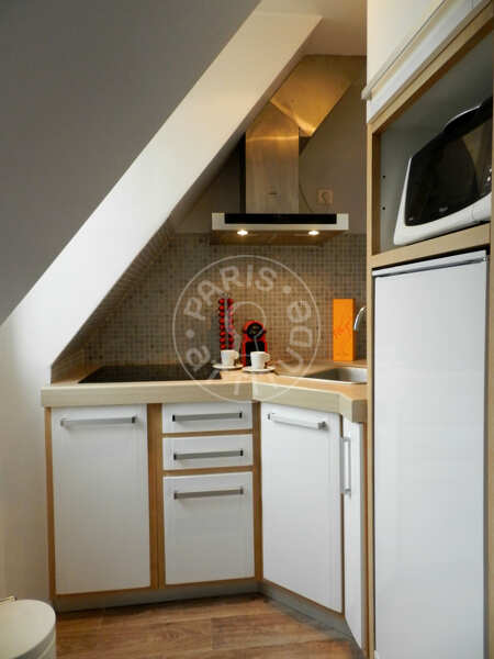 Cucina Appartamento arredato - 27m²  - 1 locale - Saint-Lazare - Parigi