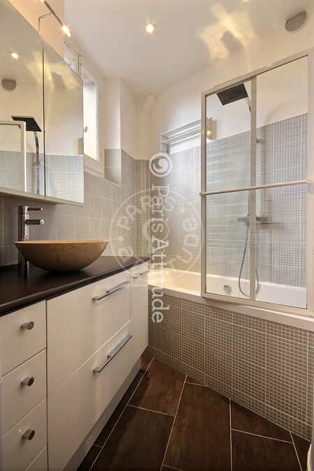 Casa de banho Apartamento mobilado - 62m²  - 1 quarto - Motte-Piquet Grenelle - Paris
