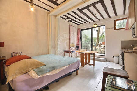 Salón Estudio amueblado - 28m²  - Belleville - París