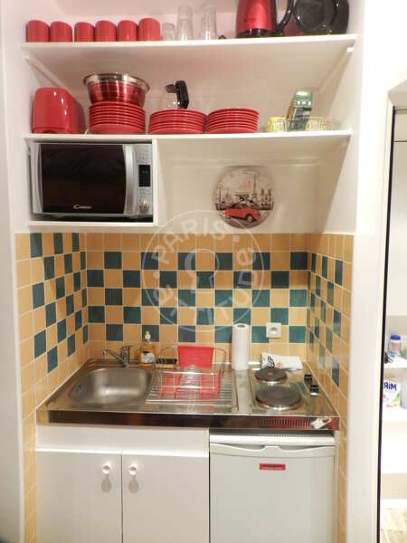 Cozinha Quitinete mobilado - 15m² - Saint-Germain - Paris