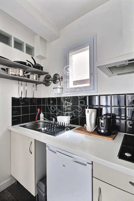 Cozinha Quitinete mobilado - 22m²  - Grands Boulevards / Bonne Nouvelle - Paris