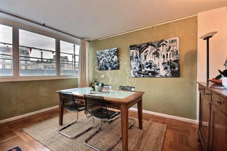 Salle à manger Appartement meublé - 77m²  - 1 chambre - La Muette / Bois de Boulogne - Paris