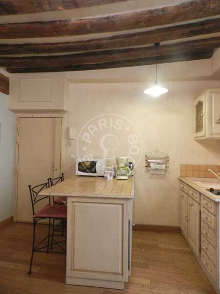 Cocina Estudio amueblado - 27m²  - Saint-Germain - París