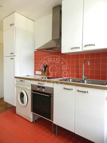 Cocina Piso amueblado - 32m²  - 1 dormitorio - Place des Fêtes - París