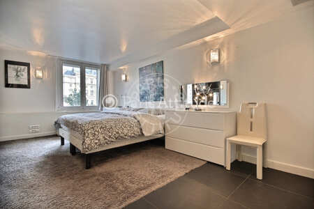 Bedroom Furnished duplex - 180m²  - 3 bedrooms - Saint-Germain - Paris