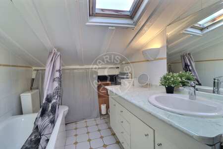 Casa de banho Duplex mobilado - 52m²  - 1 quarto - Tour Eiffel - Paris