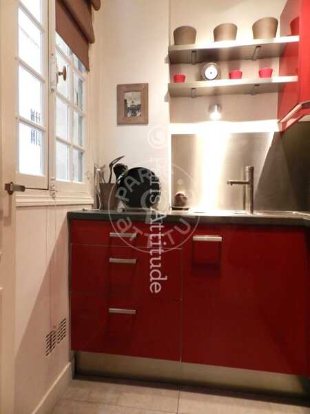 Cuisine Studio meublé - 28m² - Musée Picasso - Paris