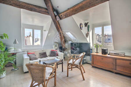 Salotto Appartamento arredato - 90m²  - 3 locali - Montorgueil - Parigi