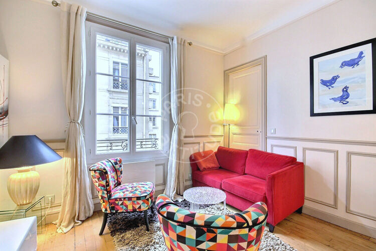 Living room - Furnished 2 bedrooms - Paris 75013 - 10974