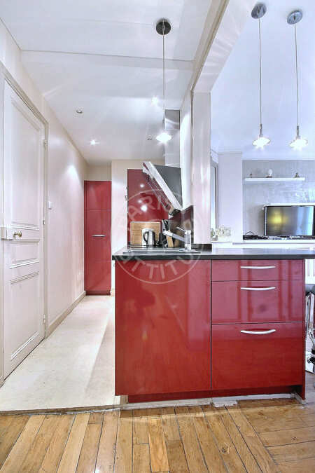 Cocina Piso amueblado - 53m²  - 2 dormitorios - Les Gobelins - París