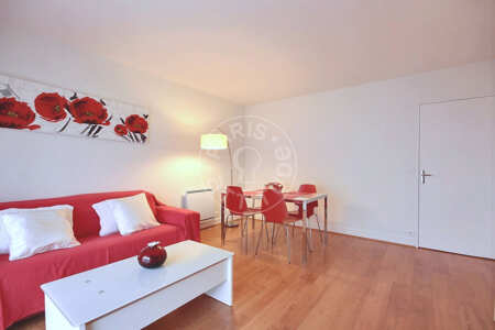 Salon Appartement meublé - 53m²  - 1 chambre - Plaisance / Pernety - Paris