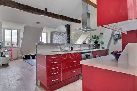 Kitchen Furnished apartment - 70m²  - 2 bedrooms - Centre George Pompidou - Paris