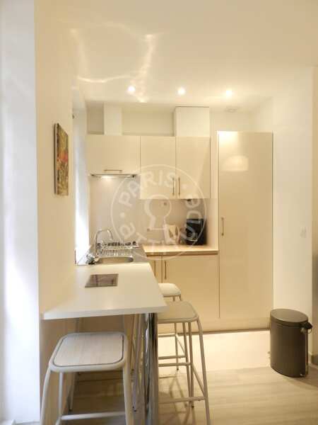 Cozinha Apartamento mobilado - 30m²  - 1 quarto - Jules Joffrin - Mairie du 18ème - Paris