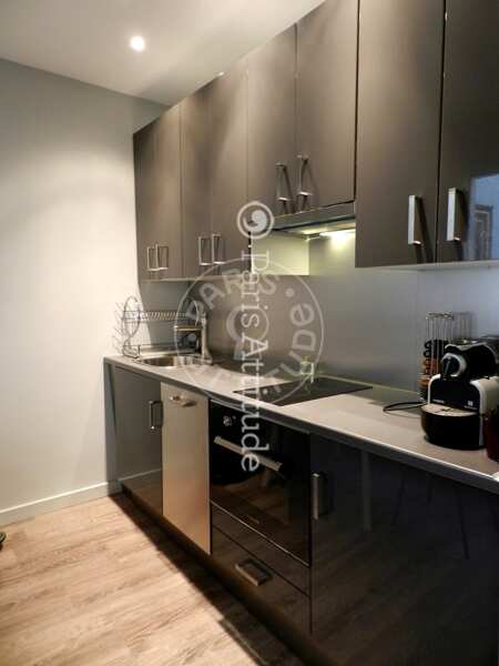 Cuisine Appartement meublé - 35m² - 1 chambre - Arts et Métiers - Paris