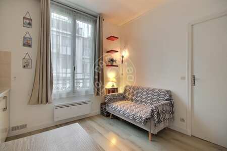 Living room Furnished apartment - 26m²  - 1 bedroom - Boulogne-Billancourt