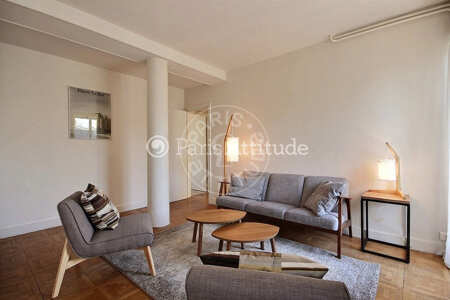 Salon Appartement meublé - 70m²  - 3 chambres - Invalides - Paris