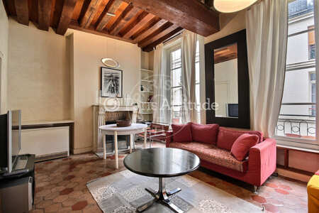 Living room Furnished apartment - 47m²  - 1 bedroom - Musée Picasso - Paris