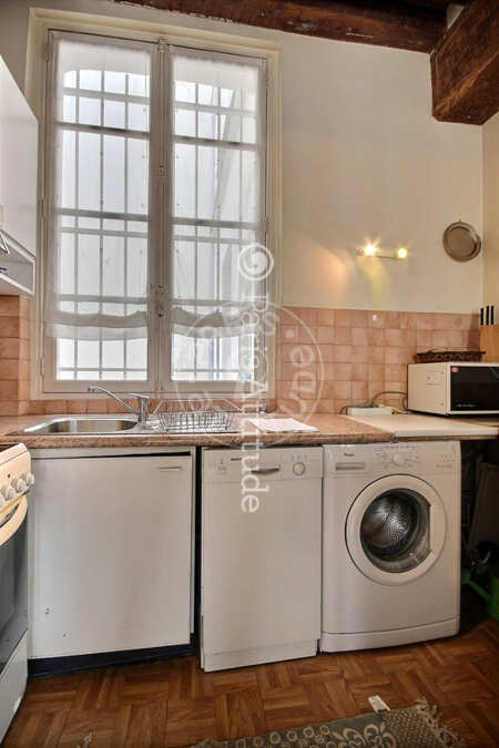 Kitchen Furnished apartment - 47m²  - 1 bedroom - Musée Picasso - Paris