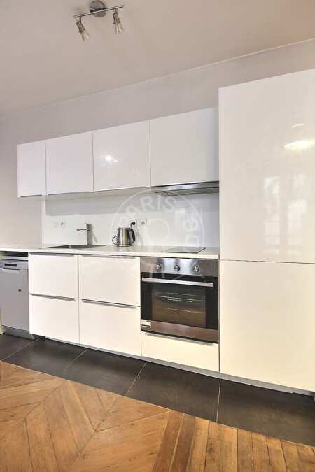 Küche Möblierte wohnung - 59m²  - 2 Zimmer - Poissonnière - Paris