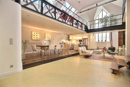 Living room Furnished loft - 300m²  - 3 bedrooms - Montorgueil - Paris