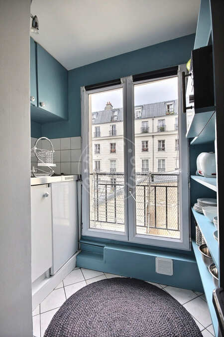 Cozinha Quitinete mobilado - 17m²  - Grands Boulevards / Bonne Nouvelle - Paris