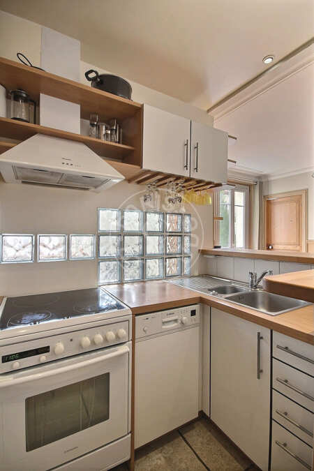 Küche Möblierte wohnung - 39m²  - 1 Zimmer - Montmartre / Place des Abbesses - Paris