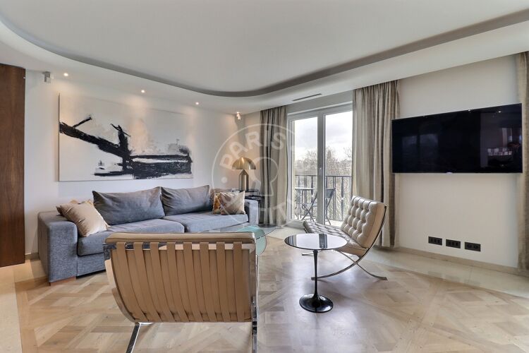 Living room - Furnished 2 bedrooms - Paris 75007 - 11130