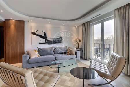 Living room Furnished apartment - 100m²  - 2 bedrooms - Tour Eiffel - Paris