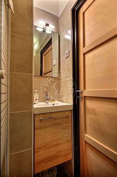 Salle de bain Appartement meublé - 31m²  - 1 chambre - Marx Dormoy - Paris