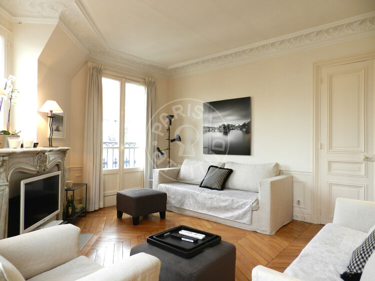 Living room - Furnished 2 bedrooms - Paris 75006 - 11160