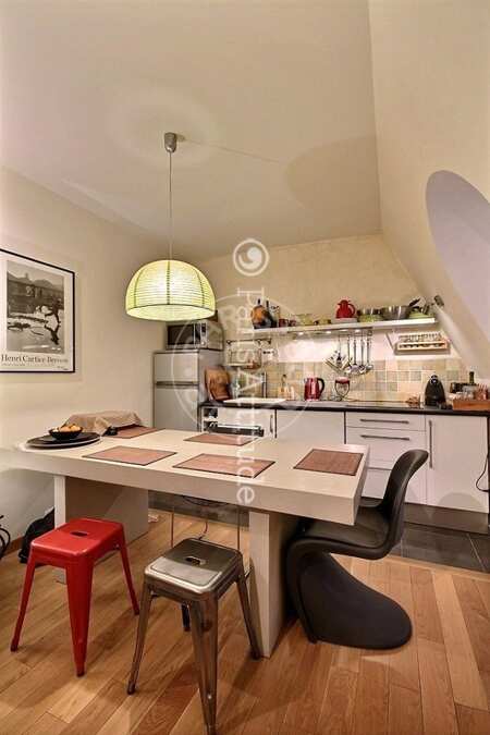 Cuisine Appartement meublé - 35m²  - 1 chambre - Saint-Germain - Paris