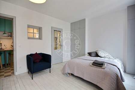 Sala Quitinete mobilado - 25m²  - Jules Joffrin - Mairie du 18ème - Paris